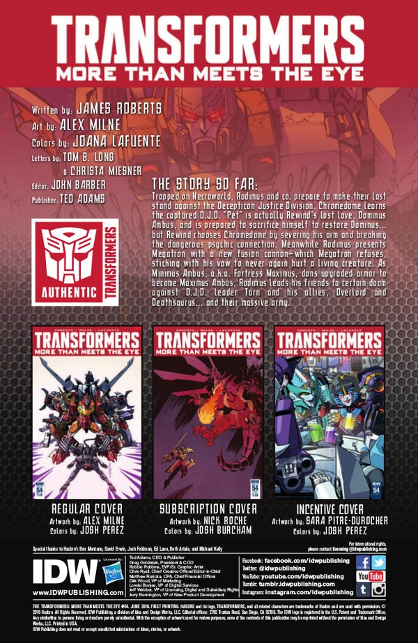 IDW Comics Preview   The Transformers More Than Meets The Eye Issue 54 02 (2 of 7)
